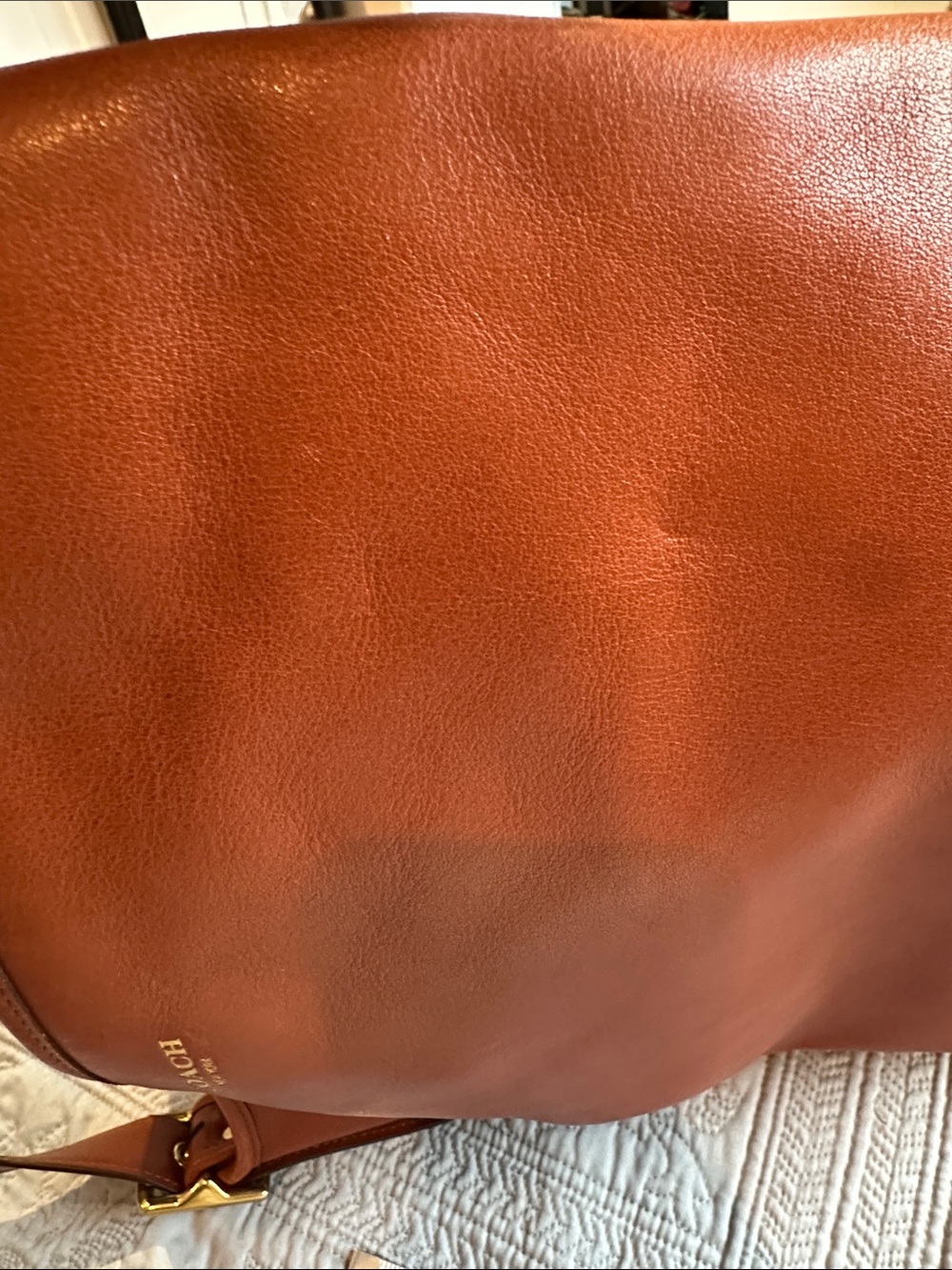 VTG Coach 2012 Legacy Leather Duffle Bag #19889 Cognac Excellent Condition - Picture 15 of 15